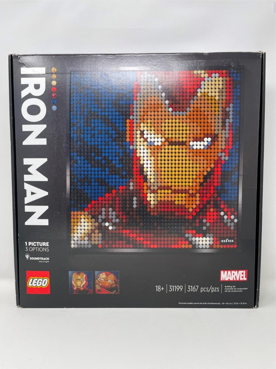LEGO Art: Marvel Studios Iron Man - 3167pcs - Ages 18+[USED