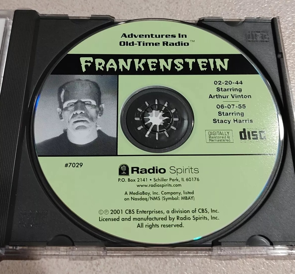 Frankenstein Radio spirits Adventures In Old Time Radio CD Arthur