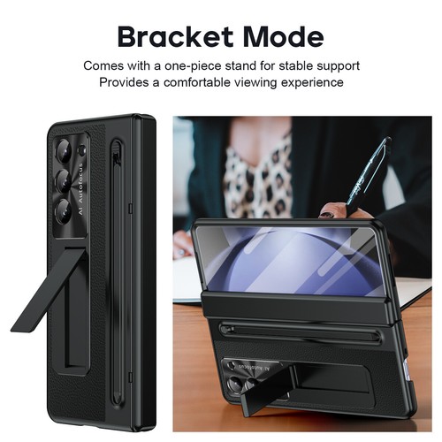 Für Samsung Galaxy Z Fold 6 5 4 Kickstand Hülle mit integrierter Hartglasfolie - Bild 50 von 50