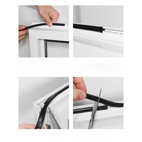 4.2mm-7mm Bubble Gasket Seal For UPVC Doors Windows Rubber Strip Draught Repair - Picture 7 of 26