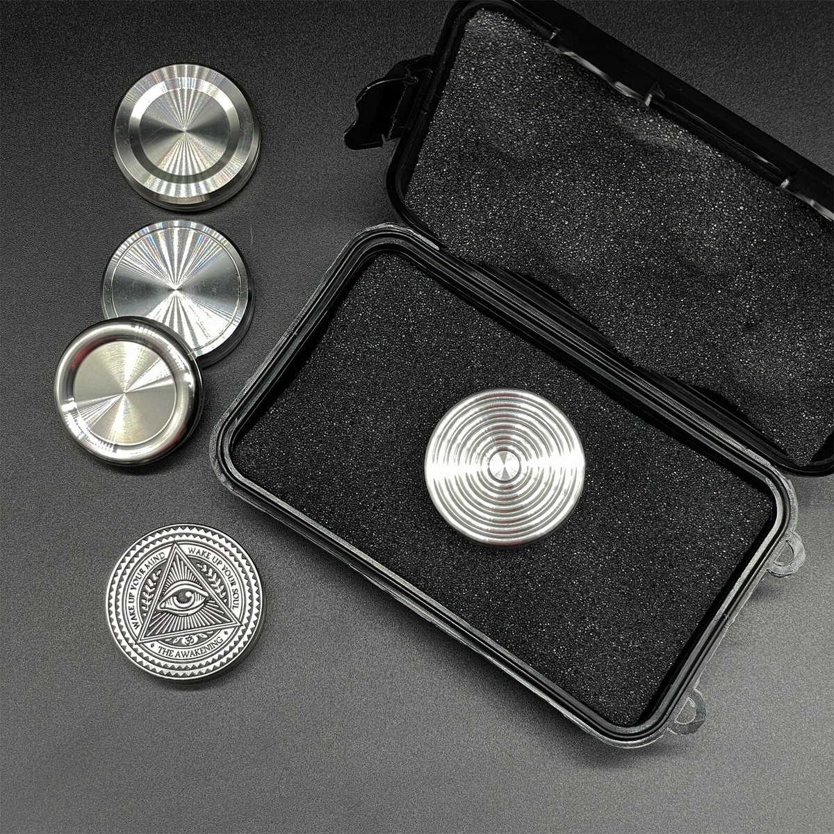 Magnetic Haptic Coins Anti Stress Toys Adult EDC Metal