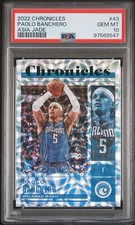 2022 Chronicles Asia Jade  #43 Paolo Banchero 13 /18 RC PSA 10 🔥🔥