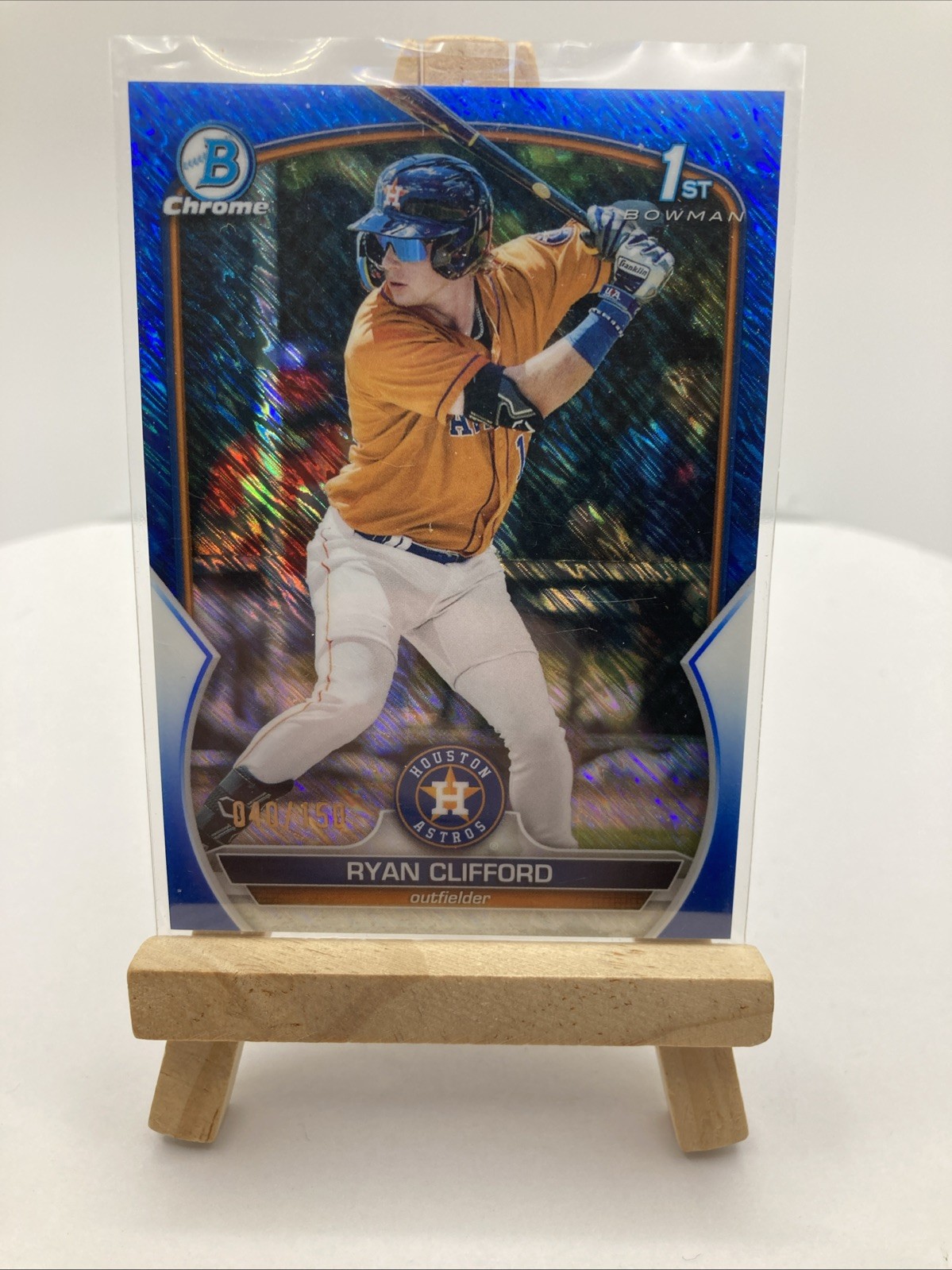 2023 Bowman - Chrome Prospects Ryan Clifford #BCP-10 Blue Shimmer Refractor /150