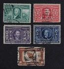 CKStamps: US Stamps Collection Scott#323-327 Used Couple Tiny Thins