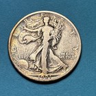 (1) Beautiful Toned Antique 1921-P Walking Liberty Half Dollar F/VF KEY DATE — photo 7