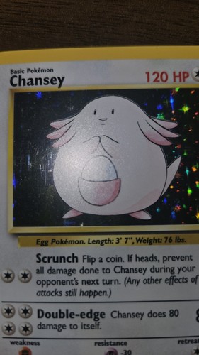 Chansey 003/102 Base Set Holo - Picture 7 of 8