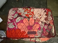 Vera Bradley Quilted Floral Travel Cosmetic Makeup Toiletry Organizer Bag 11x7