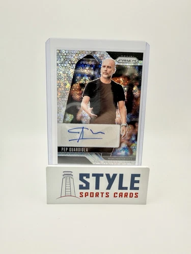 2024-25 Prizm EPL Pep Guardiola Disco Auto Manchester City