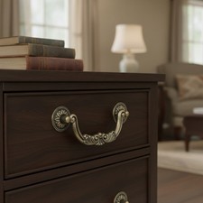 4Pcs 5" Hole Center Vintage Drop Bail Drawer Pull Handles Antique Bronze Decor
