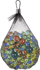 50pcs Retro Glass Marbles Set Classic Kids Game Toy Assorted Colors
