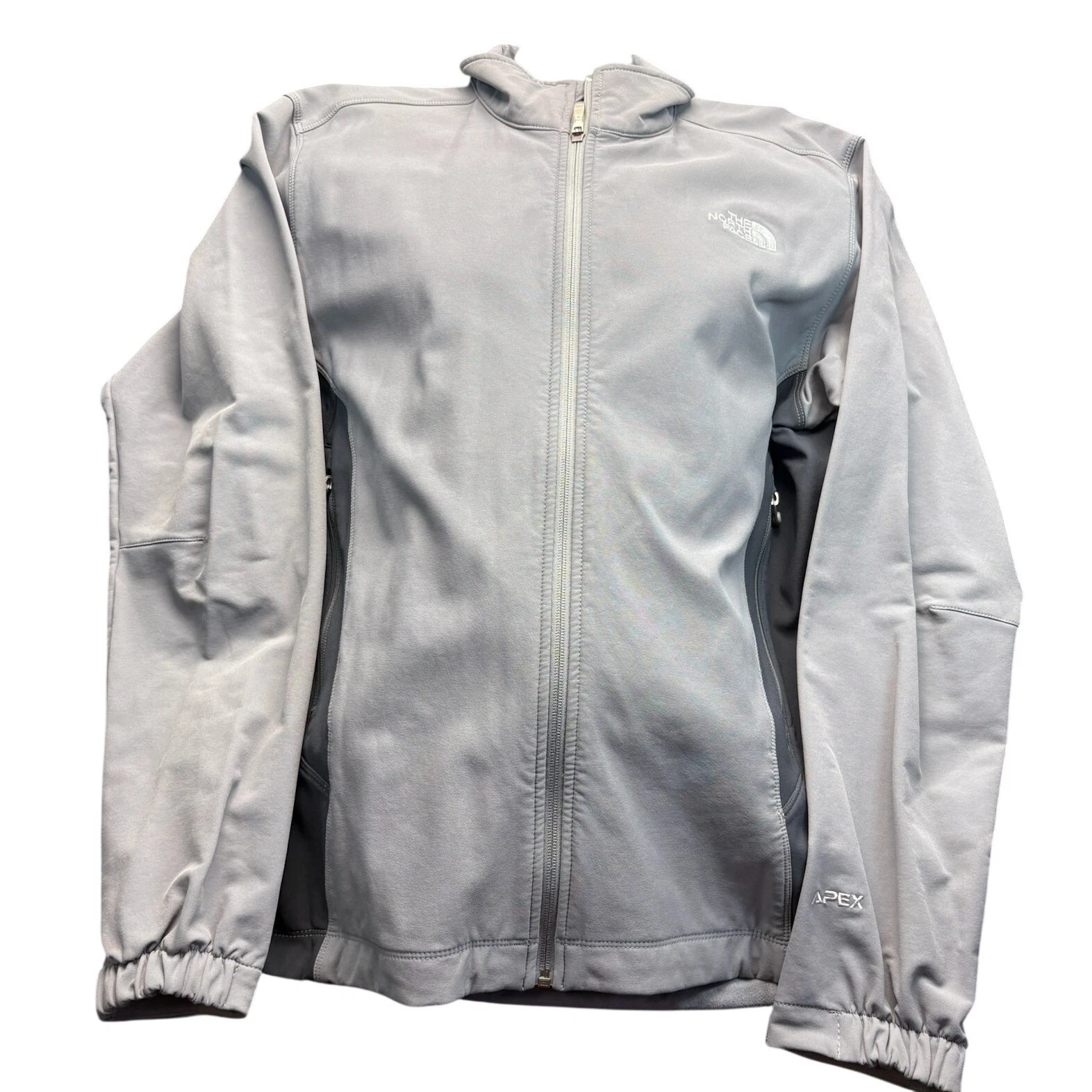 The North Face Men Jacket Grey Nylon Apex Softshell Large Gorpcore Hiking Zip