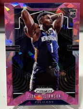 ZION WILLIAMSON 2019-20 Panini Prizm Basketball PINK ICE PRIZM Rookie Card