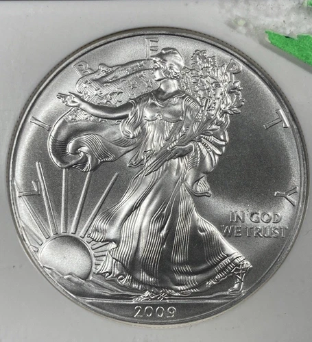 2009 Silver Eagle ASE 1.00. NGC MS 69. 
