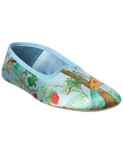 Gucci Satin Slipper Women's Blue 34