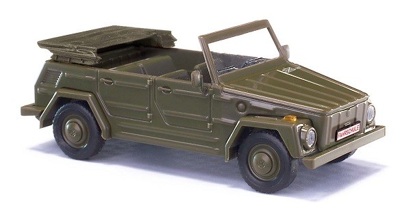 Busch 52726 - 1/87 / H0 Vw 181 Kurierwagen Bundeswehr Fahrschule - Neu-image