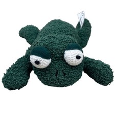 Russ Berrie Ribbity Frog Plush Green Bean Bag Stuffed Animal Toy 4169 Vintage