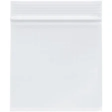 Plymor 4" x 4", 4 Mil Heavy Duty Zipper Reclosable Plastic Bags
