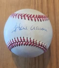 Hank Aaron Signed Rawlings Official National League Baseball Ball Atlanta Braves