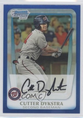 2011 Bowman Chrome Prospects Blue Refractor 65/150 Cutter Dykstra #BCP164 0g4