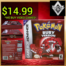 Pokemon Ruby Version GBA Replacement Display Box Only No Game