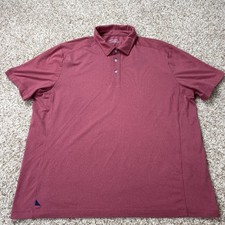 Untuckit Polo Shirt Men's XL Red Short Sleeve Casual Performance Stretch