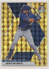 2021 Panini Mosaic Reactive Yellow Mosaic Prizm Jeff McNeil #132 0l7f