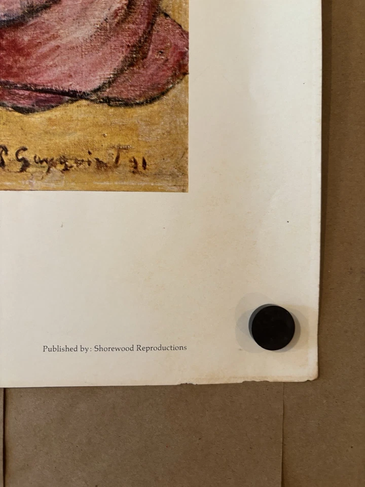 PAUL GAUGIN “Women Of Tahiti” Art Print RARE VINTAGE - Image 3 of 3