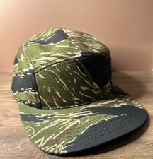 Hardwear USA Camo 5 Panel Hat Strapback Tiger Stripe Made in USA Cap
