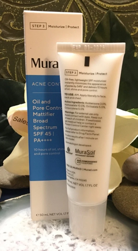 Murad Oil and Pore Control Mattifier SPF 45 | PA++++ Acne Control Moisturizer - Image 2 of 4