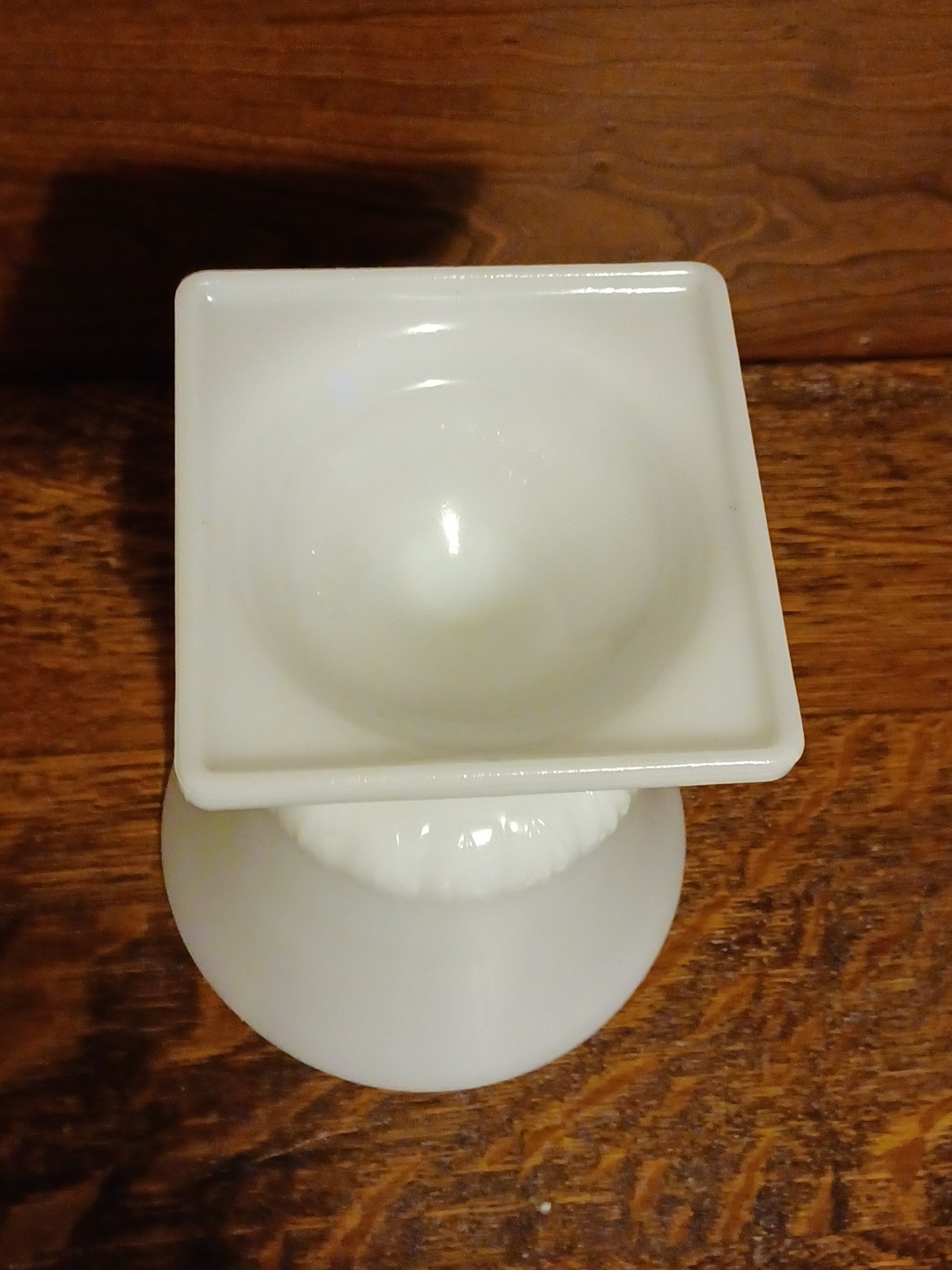 Vtg E.O. Brody Milk Glass Pedestal Planter Model MJ-44 Made In The USA No Chips!