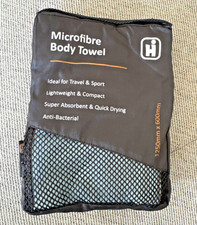 HI Gear Microfibre Body Towel, Blue, Anti-Bacterial , 125 x 60 cm