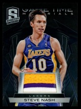 2013-14 Panini Spectra #61 Steve Nash Game Time Materials Patch Black 1/1 Lakers
