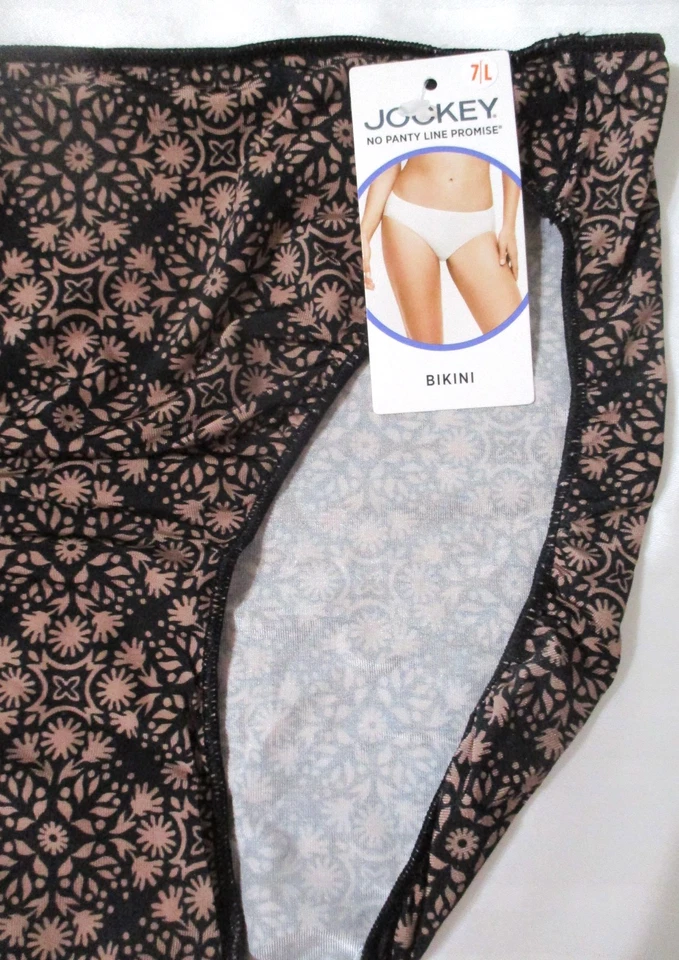 BIKINI JOCKEY TALLA 7 GRANDE 1370 TACTEL NO PANTY LINE PROMETER NEGRO BRONCEADO GEO BRAGAS Foto 3 de 4