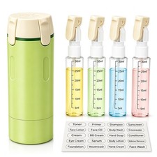 4 In 1 Travel Dispenser 120ml Refillable Leak Proof Toiletry Bottles Set