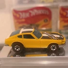 Hot Wheels Redlines Z Whiz Datsun Yellow Diecast Car 1976 . Restored.