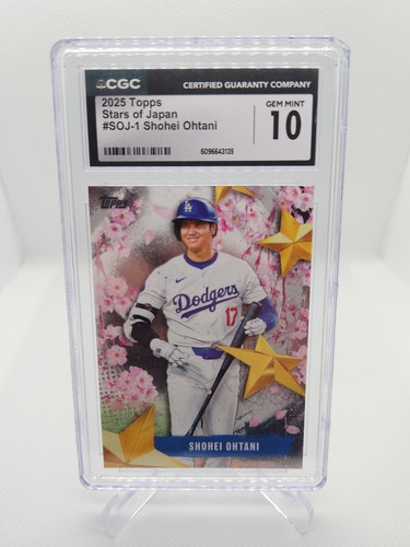 2025 Topps Tokyo Series Stars of Japan Shohei Ohtani #SOJ-1 CGC GEM 10 Dodgers