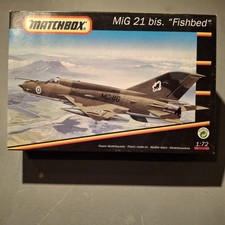 Matchbox 1:72 Bausatz,Mig 21 Fishbed-Rarität-mit Decals  NVA!OVP-neu-ungebaut!