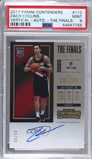 2017 Contenders Rookie The Finals Ticket 5/49 Zach Collins PSA 9 MINT Auto 03rx