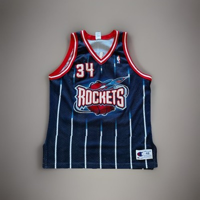 Original Champion AUTHENTIC NBA Jersey Houston Rockets Hakeem Olajuwon 48 L 