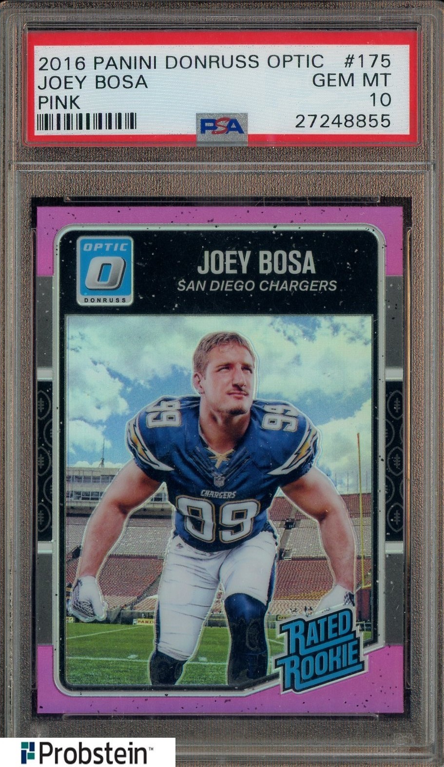 Joey Bosa Panini Donruss Optic #175 Pink