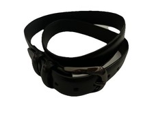 Dockers Boys Size Large 30-32 Black Faux Leather Belt