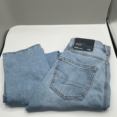 NWT AE American Eagle Super High-Rise Stretch Straight Jens 000 23 Waist $60
