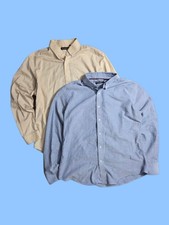 Pierre Cardin Blue 16.5  Branson Beige 16.5 Men's Long Sleeve Shirts