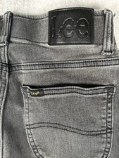 Lee Jeans Youth Boys Gray 26x29 Slim Straight Denim