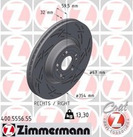 2X Bremsscheibe Zimmermann 400.5556.55 2 Bremsscheiben