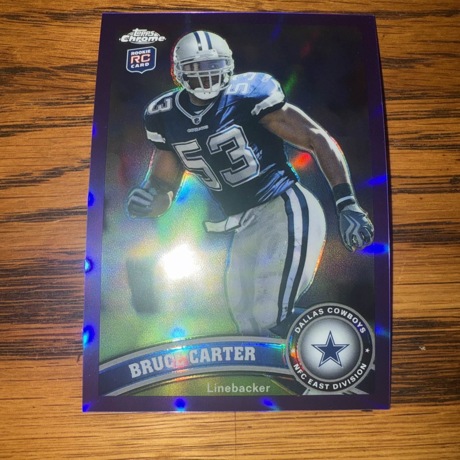 Bruce Carter Topps Chrome #175 Purple Refractor