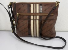 Fossil 1954 133806 Pebbled Classic Brown Leather Crossbody Shoulder Bag W/key