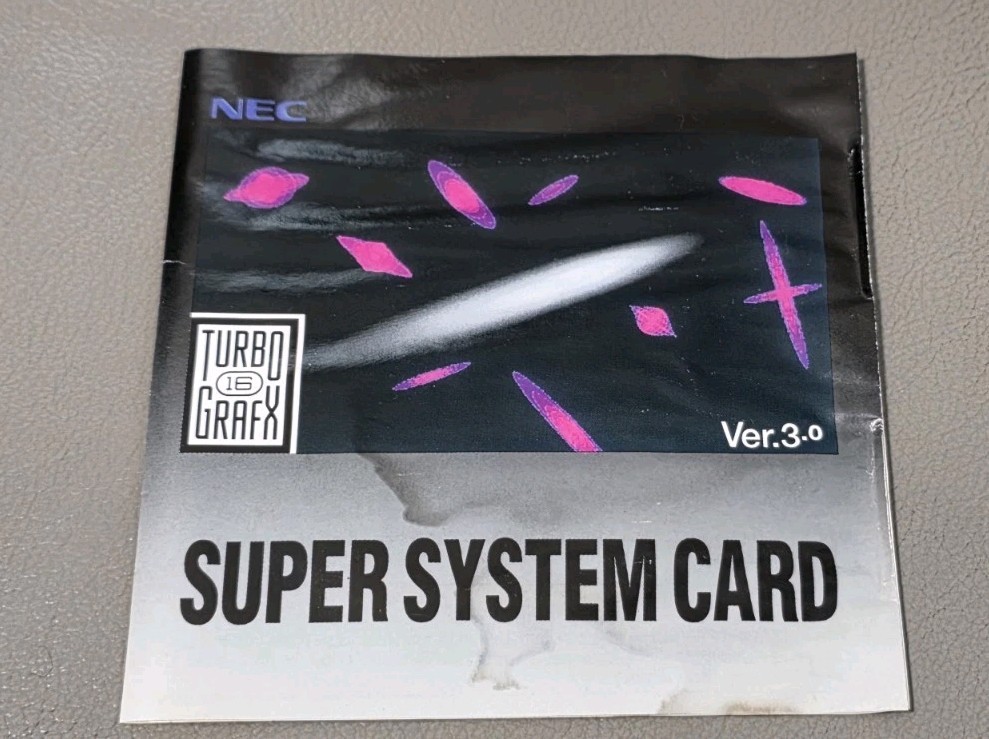 NEC Super System Card Ver.3.0 TurboGrafx CD Version (US Version