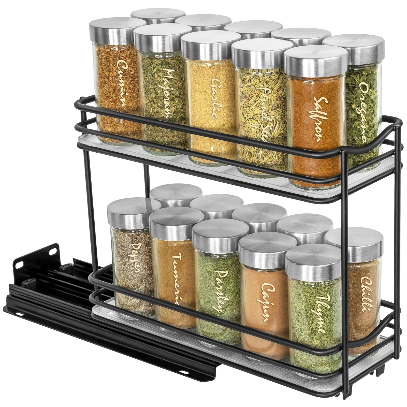 Lynk Professional Pull Out Spice Rack Organizer