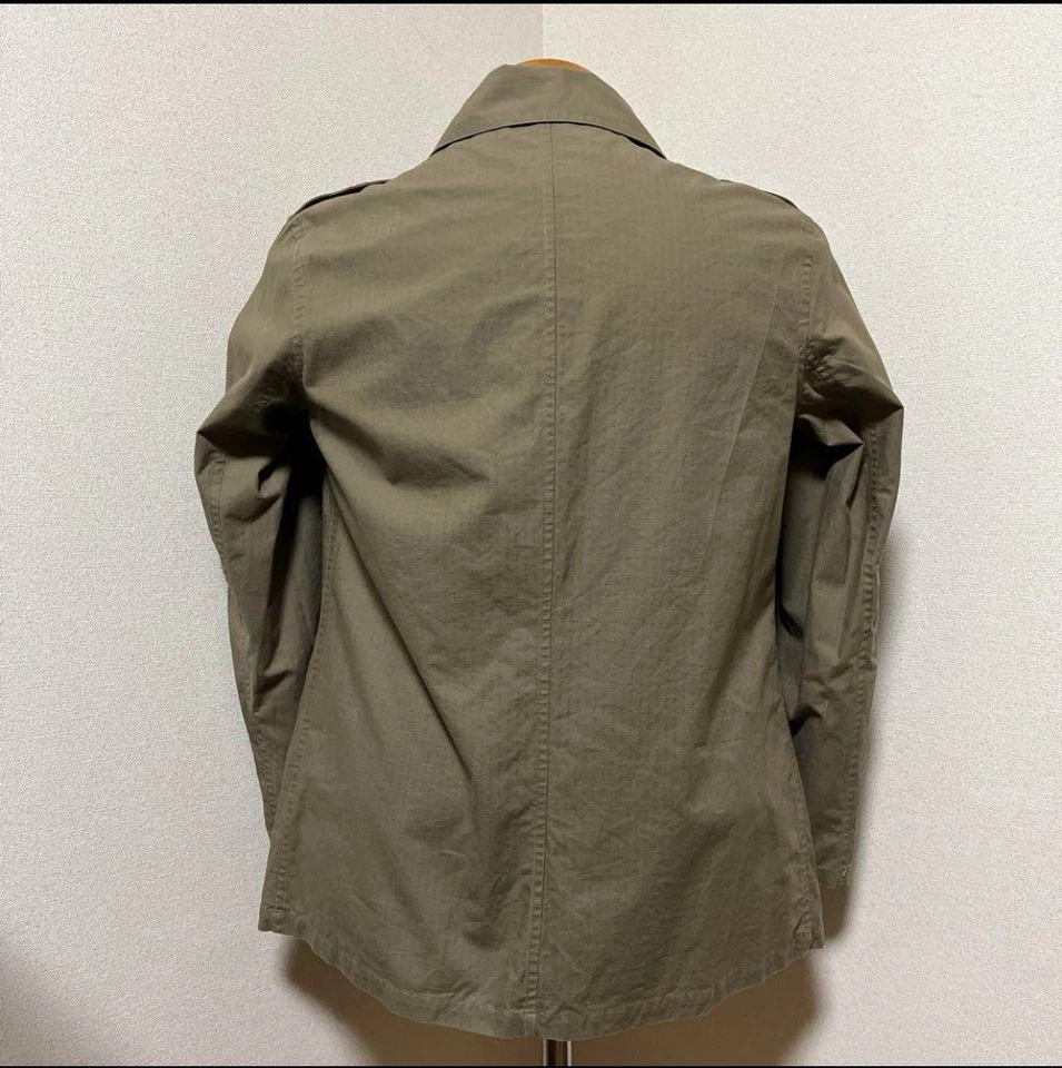 1 WXYZ Yohji Yamamoto Ropa Exterior Ligera Militar Foto 4 de 4